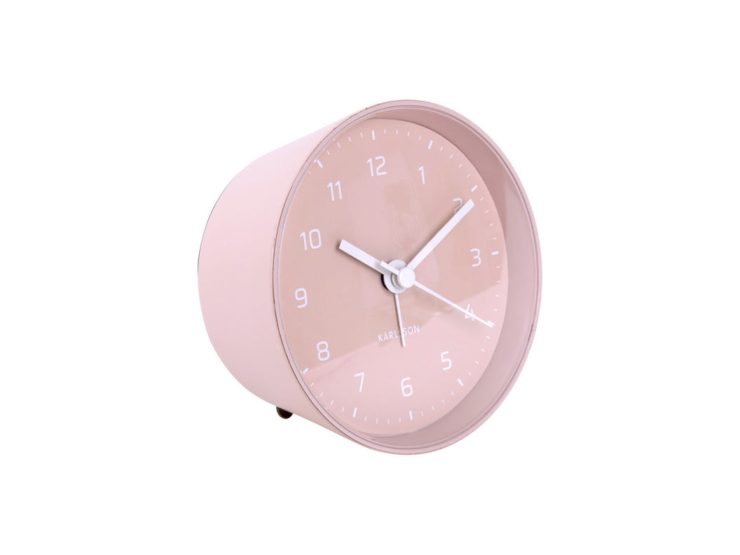 Karlsson Cone alarm clock in Soft Pink