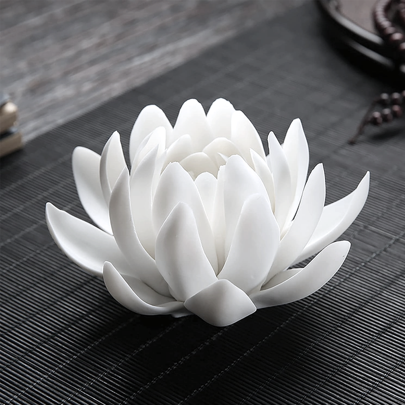 White Ceramic Lotus Incense holder