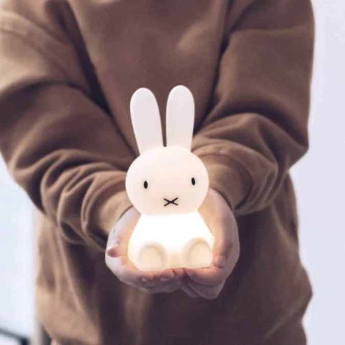 Miffy Bundle of Light by Mr Maria styled on a nursery shelf