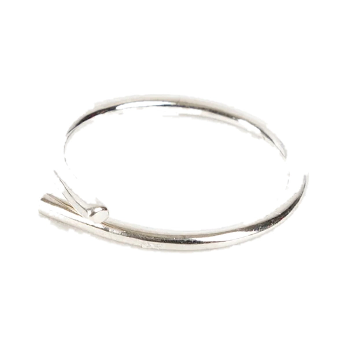 Pipe Ring at an angle showing the overlapping open ends
