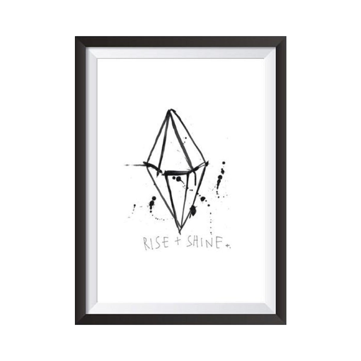 Rise and Shine print by Federation in a black frame on a white background, frame sold separately