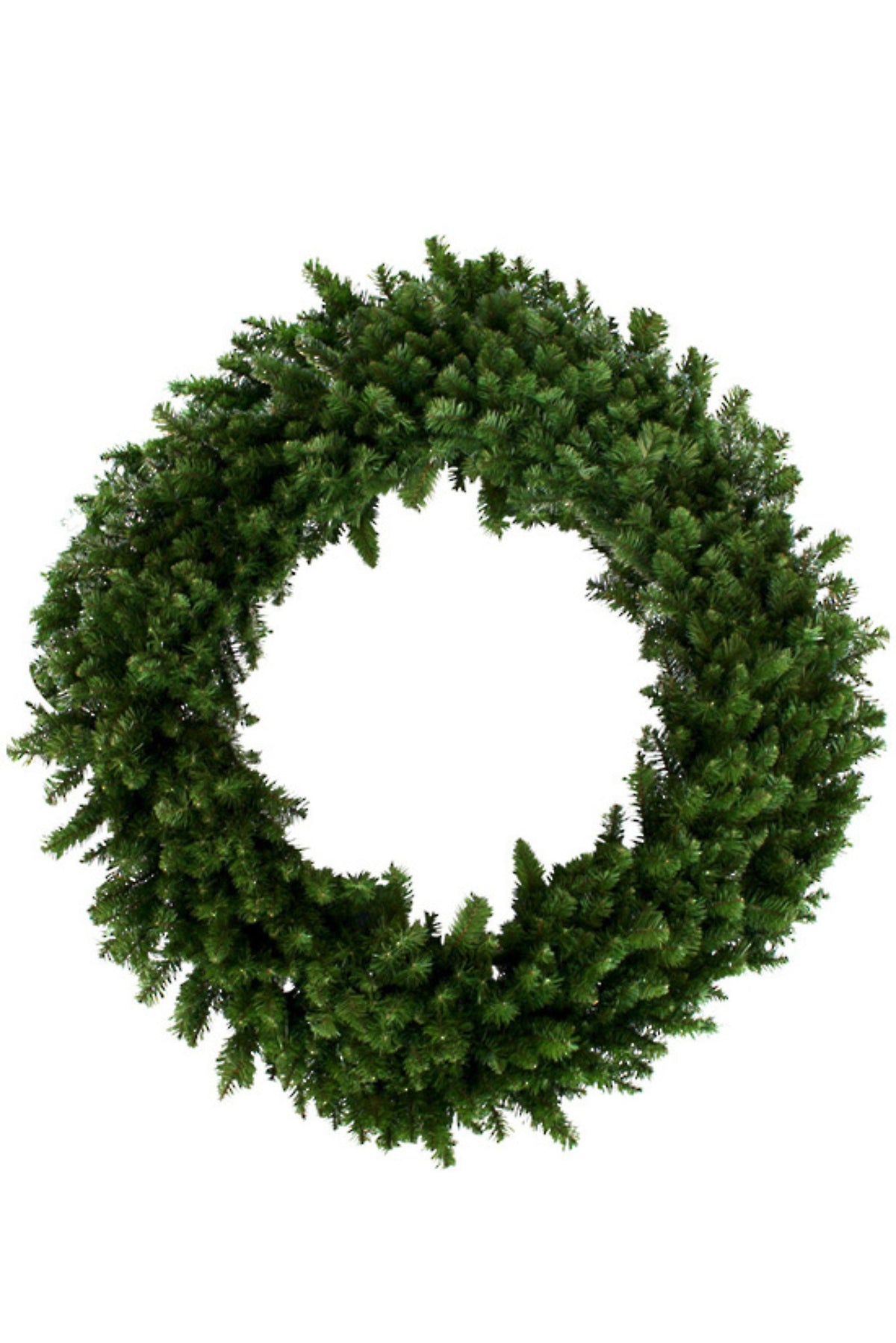 Full round artificial Royale Christmas wreath in classic deep green fir, 1.5m