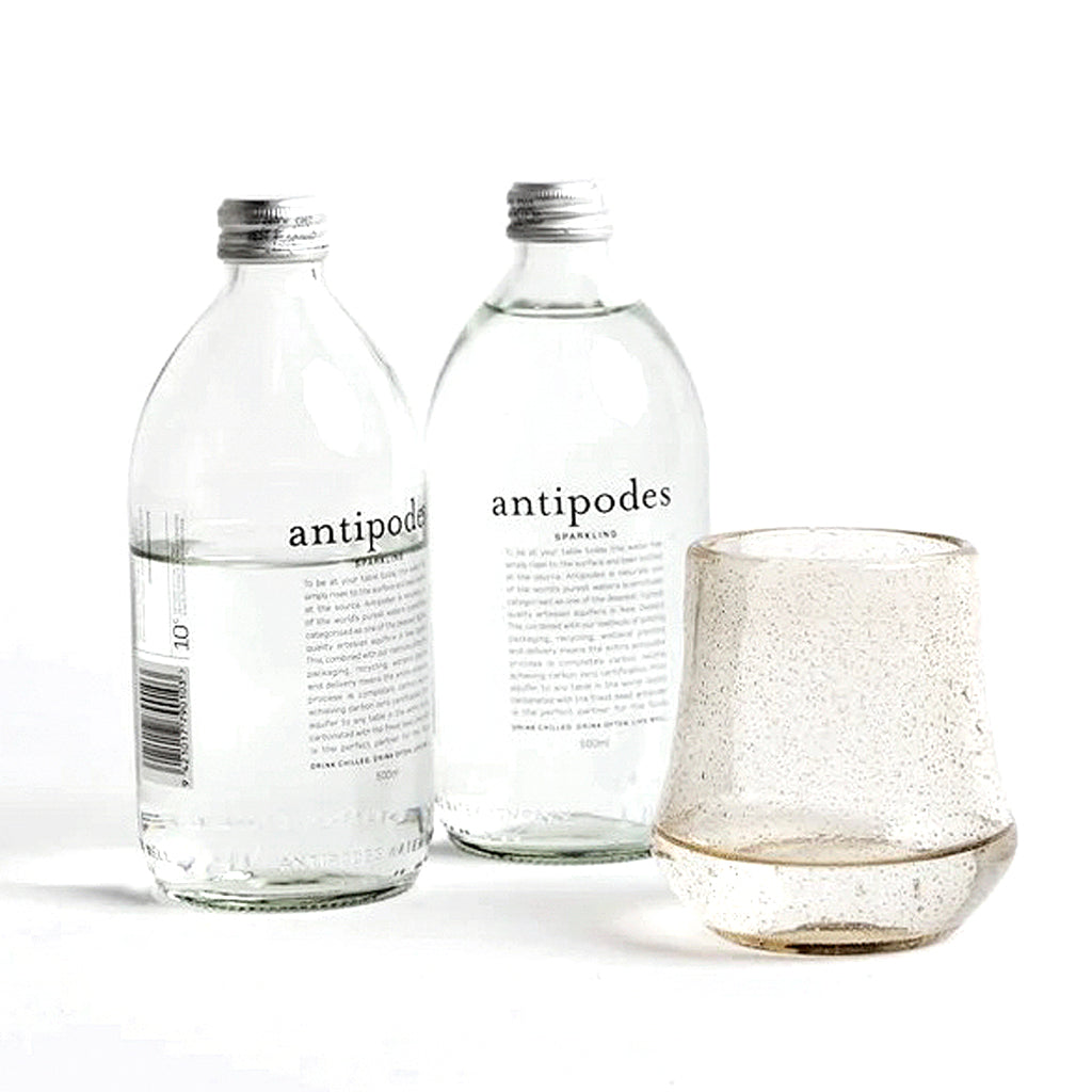 Tom Tumbler – Mouth-Blown Glass with Speckled Texture