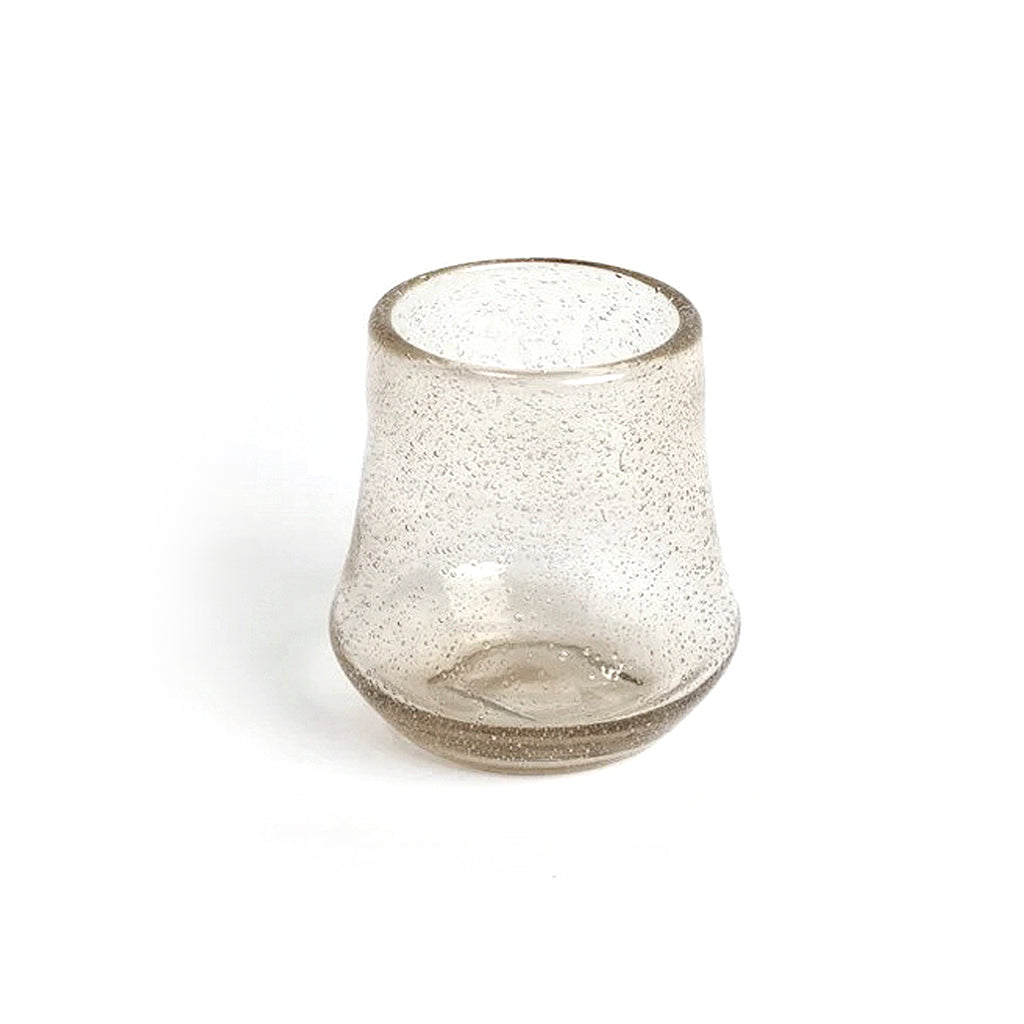 Tom Tumbler mouth-blown glass with speckled texture by Ned Collections