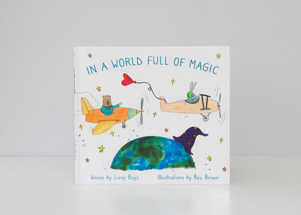 Embark on a magical adventure filled with love and enchantment with Olive + Page's product "IN A WORLD FULL OF MAGIC".
