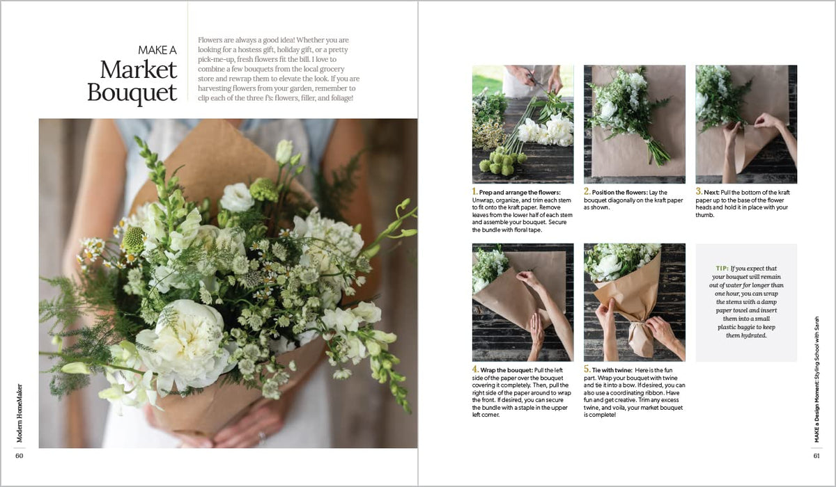 Modern HomeMaker open page spread