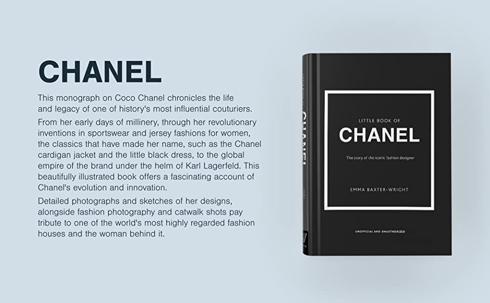 Little Book of Chanel cover beside a short description of the book