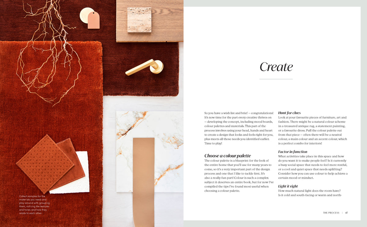 Live Luxe book page spread detail