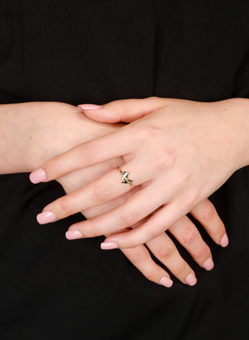 Amour Ring, Sterling Silver Heart Ring