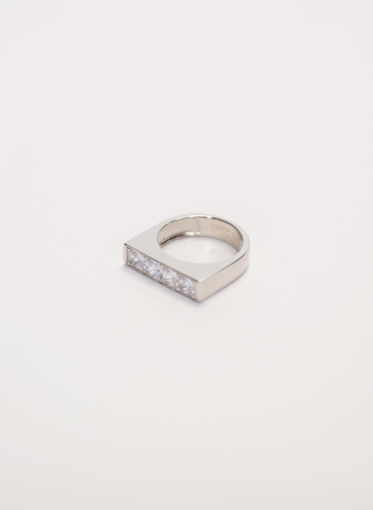Be Mine Ring, Sterling Silver with Clear Zirconia