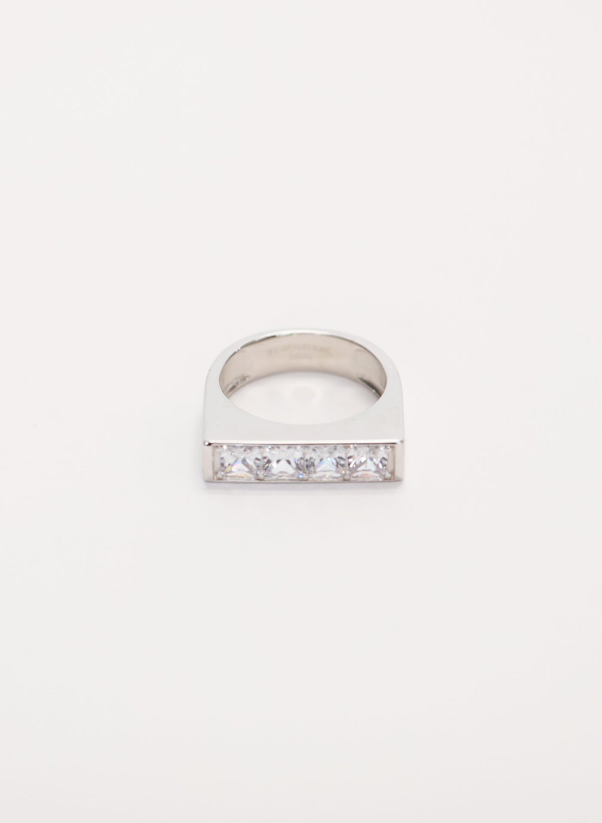 Be Mine Ring, Sterling Silver with Clear Zirconia