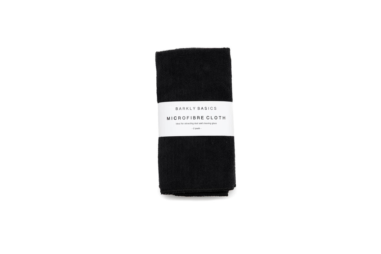 BARKLY BASICS Black Dish Cloths - Pack of 2