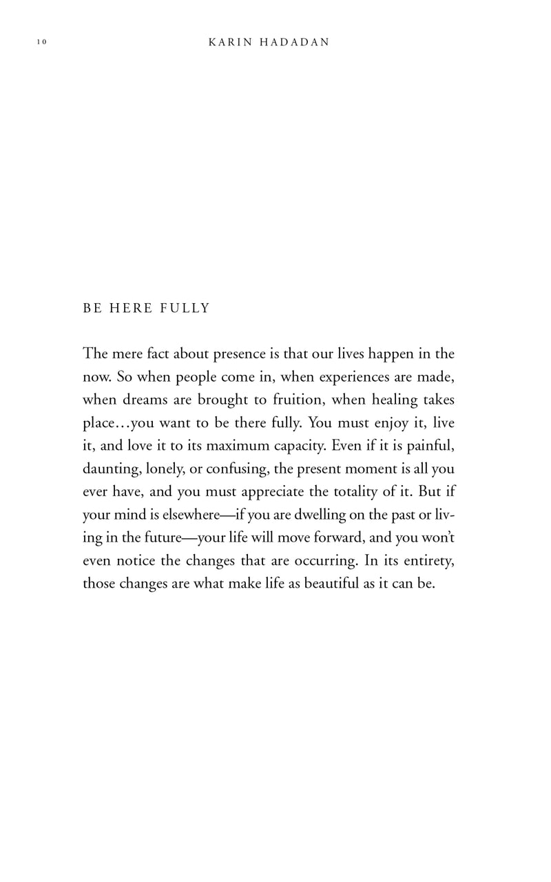 A page from "Beauty in the Stillness" by Thought Catalog with the text, 'do not be afraid'.