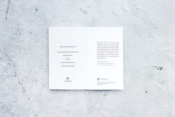 A Ceremony | Brianna Wiest design book with a white cover by Thought Catalog.