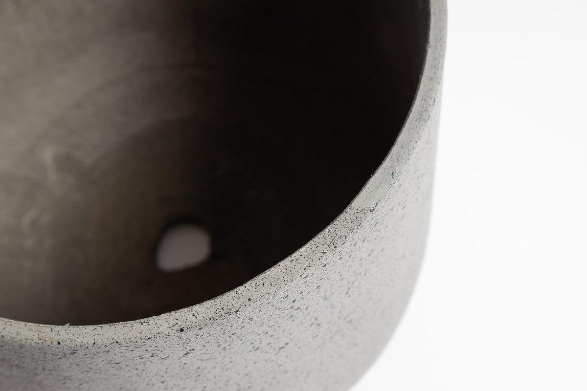 Rustie Pot Set – 4 Cement Planters Indoor/Outdoor Granito Finish