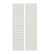 An Emma Kate Co white List Maker notepad with dotted lines on it, ideal for list makers and planners.