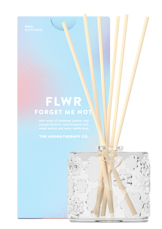 The Aromatherapy Co FLWR Diffuser - FORGET ME NOT with coconut and jasmine notes.