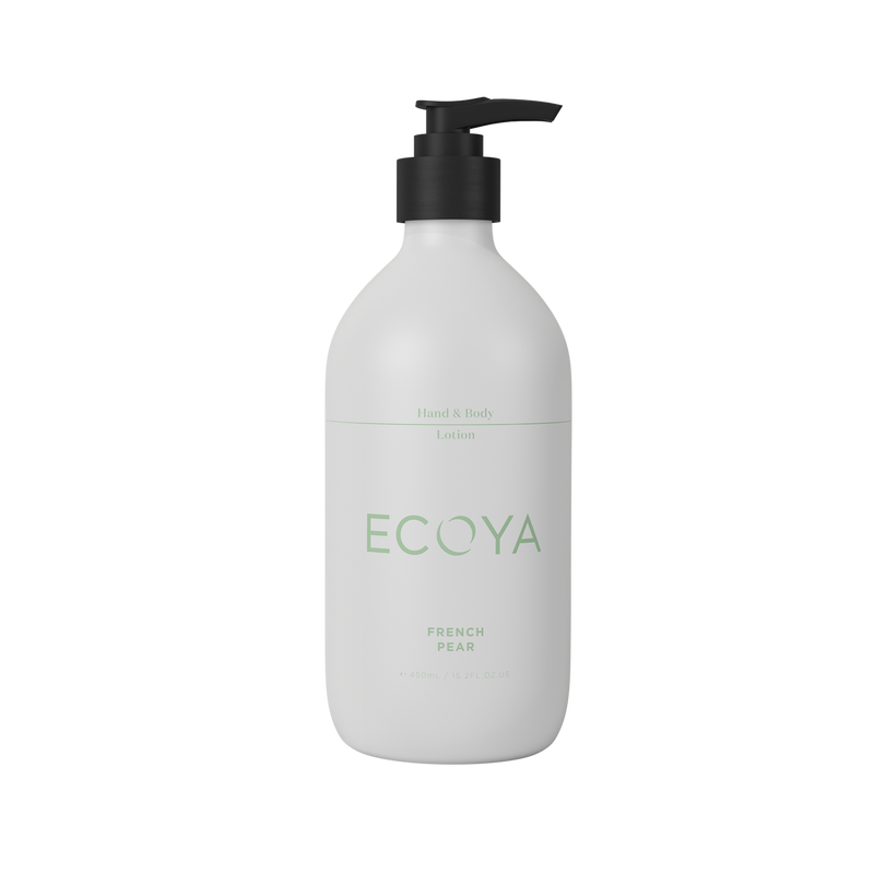 Ecoya Fragranced Hand & Body Lotion with a hint of Scandinavian home design.