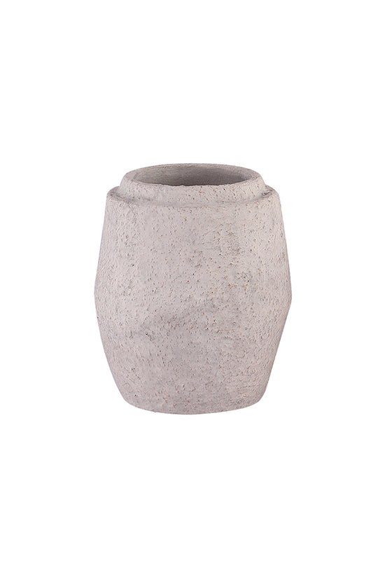 Zandra Off-White Terracotta Vase