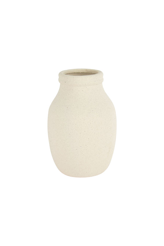 Urn-shape Ceramic Vase Off White