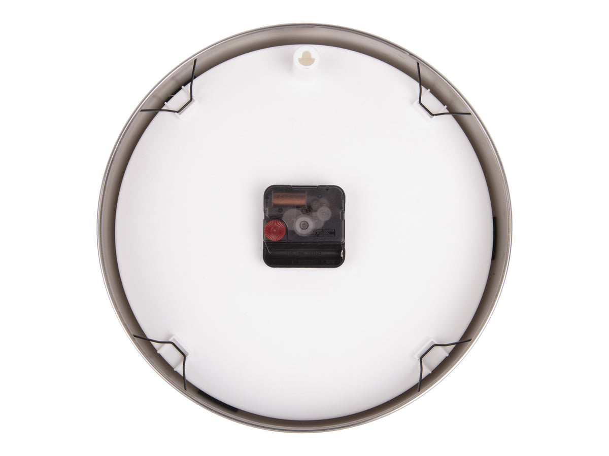 Karlsson Minimal Wall Clock in white, close detail of the steel frame