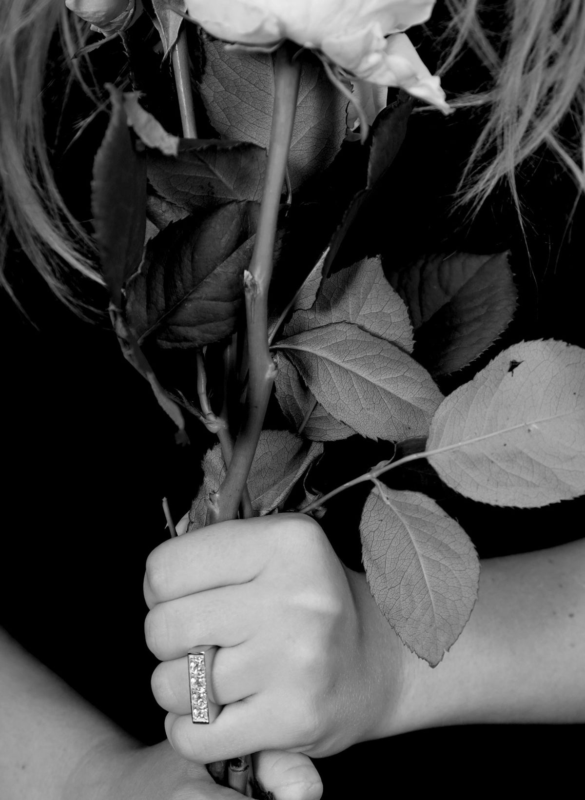 Be Mine Ring, Sterling Silver with Clear Zirconia