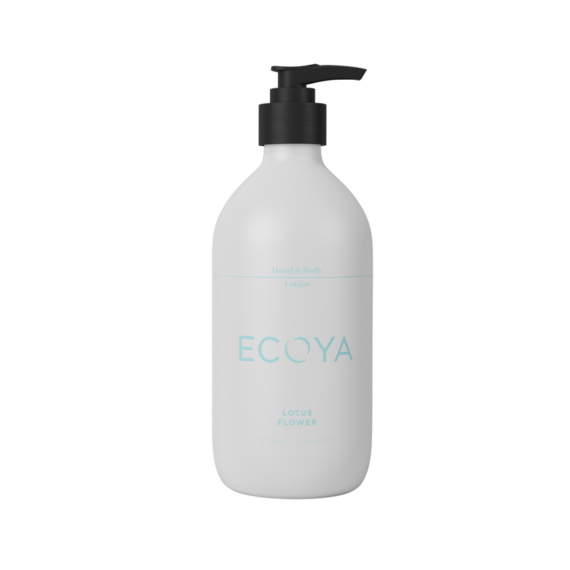 Ecoya Hand & Body Lotion 500ml, with fragrant home fragrance.