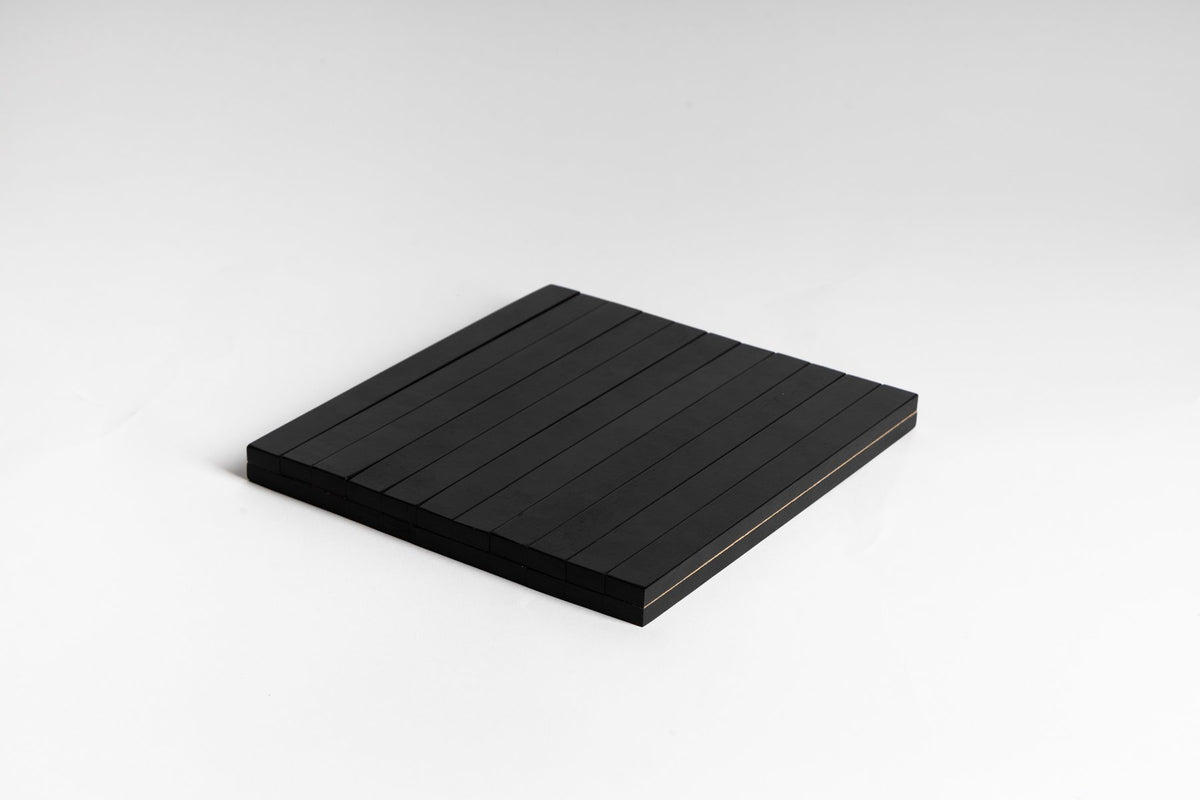 Ned Collections armchair side rest tray in oak, shown on a white background