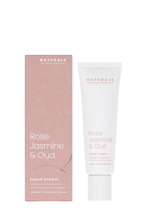 The Aromatherapy Co's Naturals Hand Cream - Rose Jasmine & Oud is an elegant hand cream made with natural ingredients.