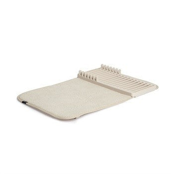 Umbra Udry mini drying mat and rack, compact dish drying solution