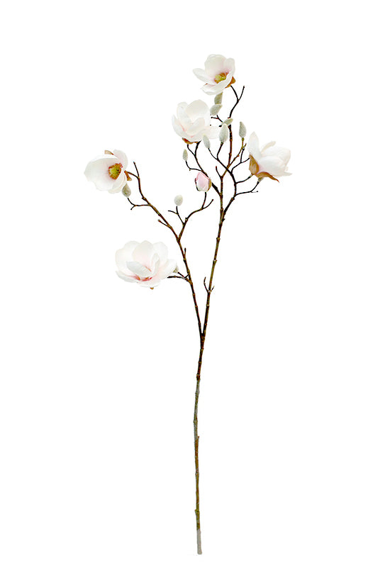 Noble Magnolia Spray White/Pink 78cm