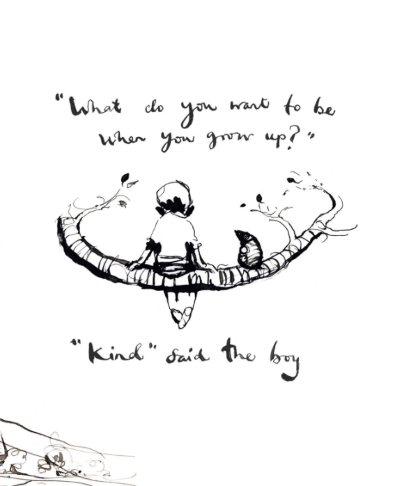 What do you want to be when you grow up, Charlie Mackesy | The Boy, The Mole, The Fox and The Horse by Books.