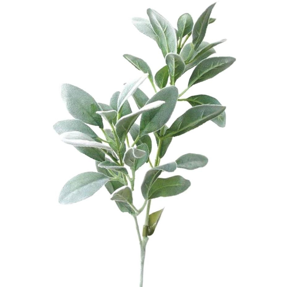 Lamb's Ear long artificial stem styled in a vase