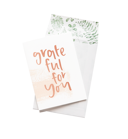 Grateful for You luxe greeting card by Emma Kate Co