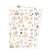 Illustrated Stickers Set | Celebrations + Holidays | 2 Sheets