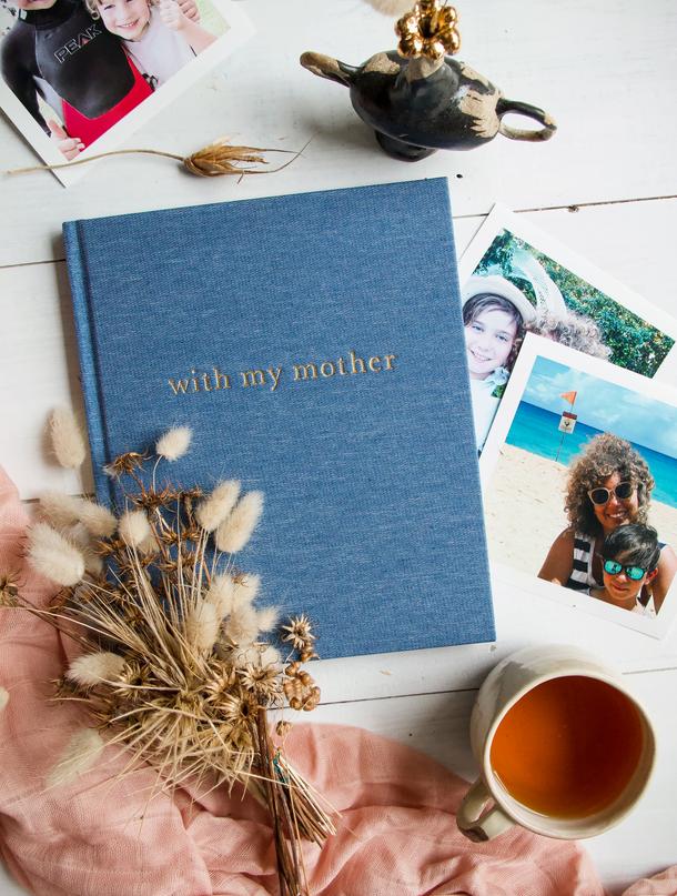With My Mother Memory Journal, Denim Blue by Write To Me