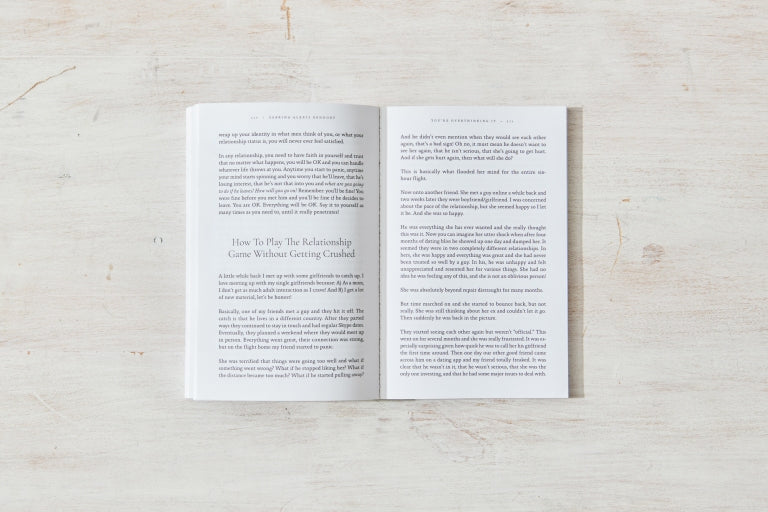 Book open to a spread on timber, close view