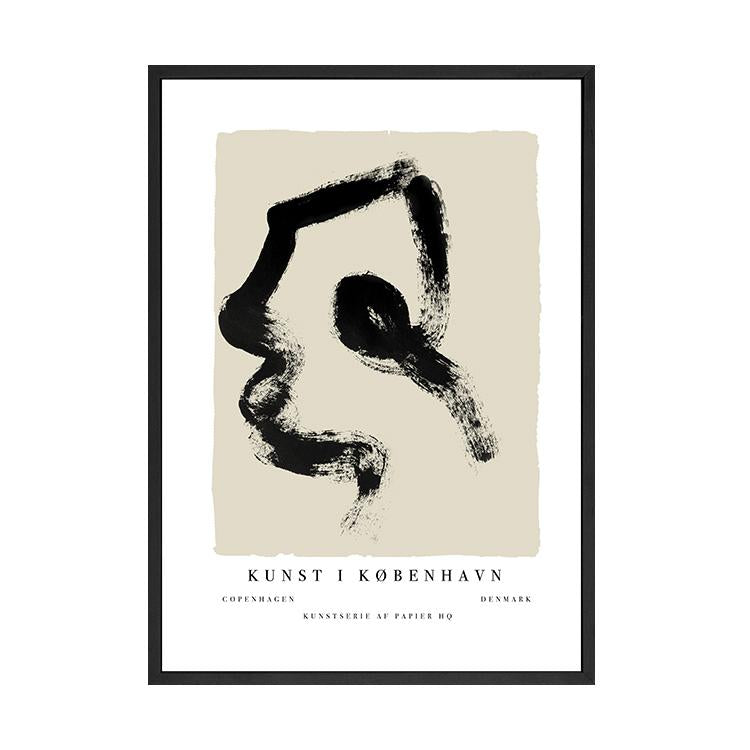 Copenhagen print in a black frame