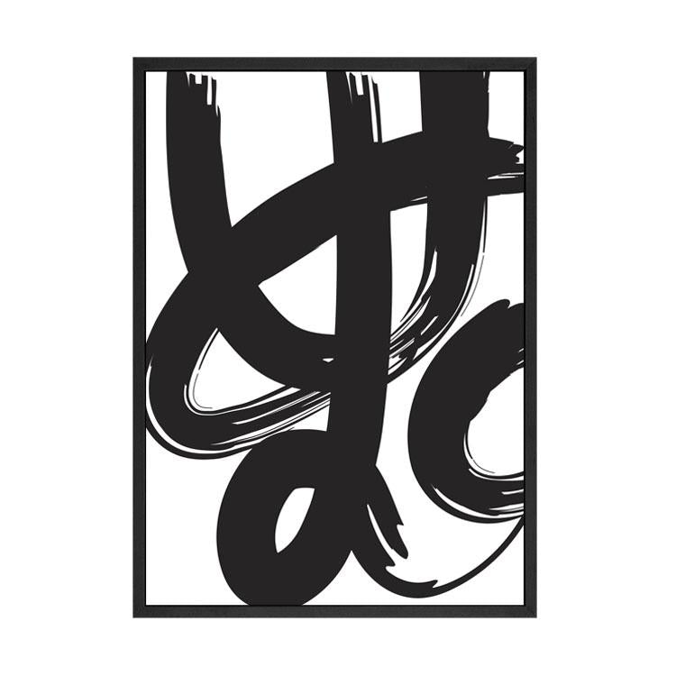 Paint Brush Print Black | Papier HQ