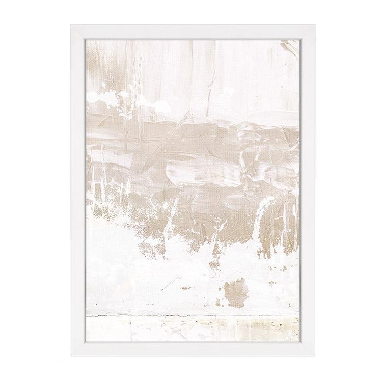 Atmospheric beneath the surface wall art print by Papier HQ framed in white