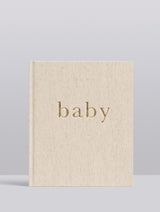 A boxed Baby Journal gift for the nursery, titled "Baby - THE FIRST YEAR OF YOU".