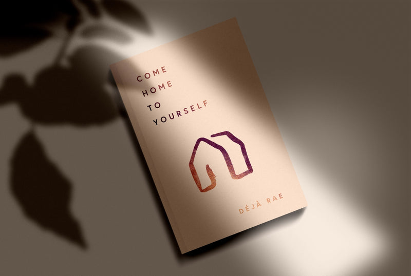 Relationships meets solitude in this business card mockup. Perfect for those seeking a balance between Come Home to Yourself | Déjà Rae and Thought Catalog books.