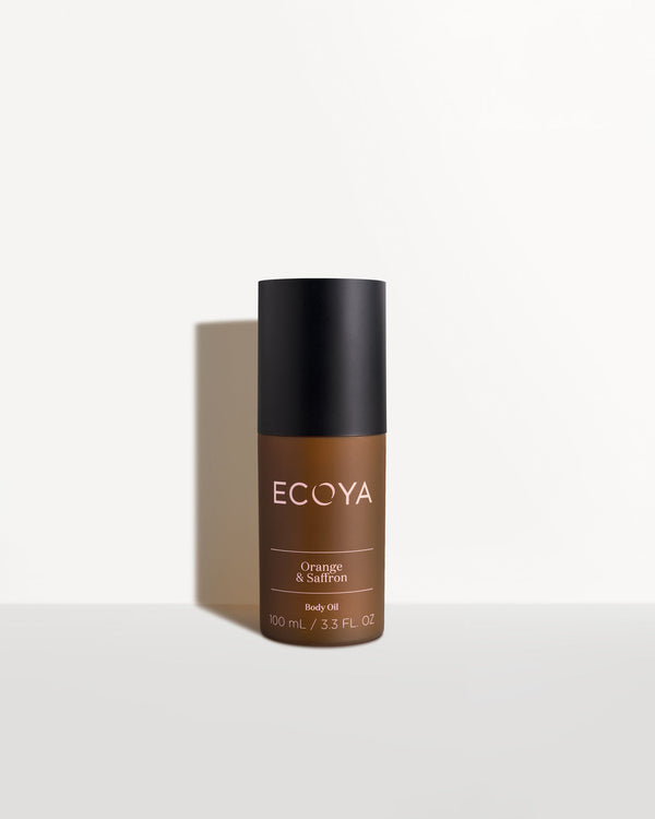 Limited Edition Orange & Saffron Body Oil by Ecoya, an aromatic gift for the home.