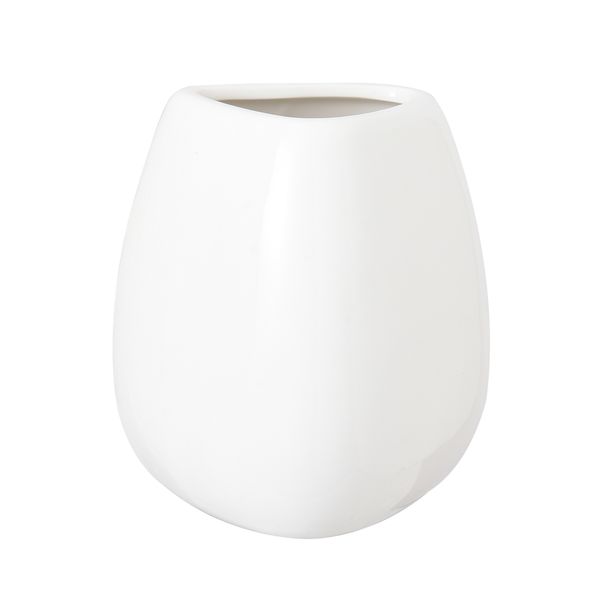 A Nordic Ceramic Vase by Flux Home on a white background.