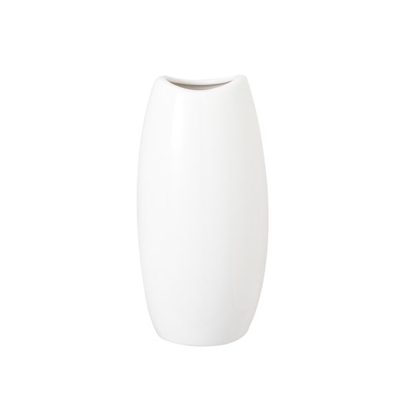 A Nordic Ceramic Vase by Flux Home on a white background.