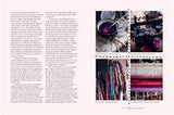 A spread of a Home | Victoria Alexander magazine featuring a picture of a weaving loom, sourced from the Australian Graphic Design Association.