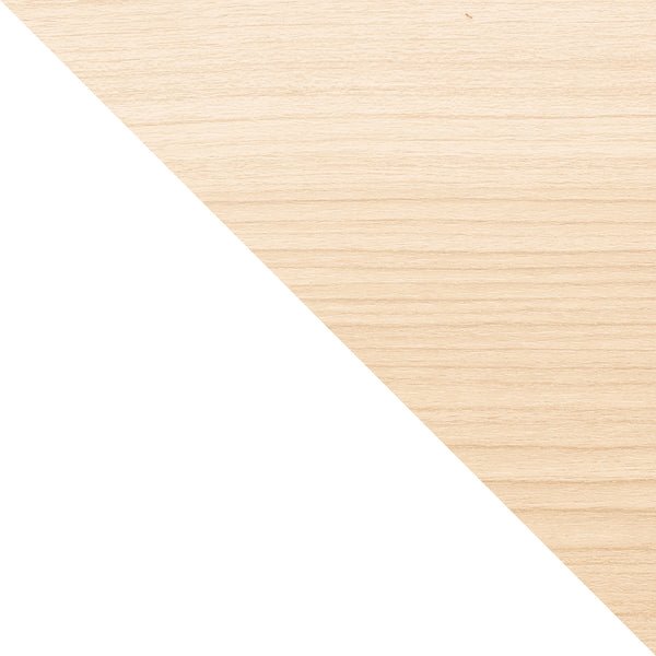 Close-up of the pale ash timber grain used on the Umbra Bellwood storage table