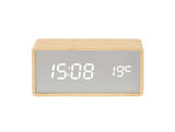 An innovative Alarm Mirror LED - Various Options clock with a digital display from the Karlsson clock brand.
