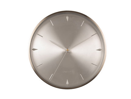 Karlsson Jewel wall clock in Silver with a sunray dial on a white background