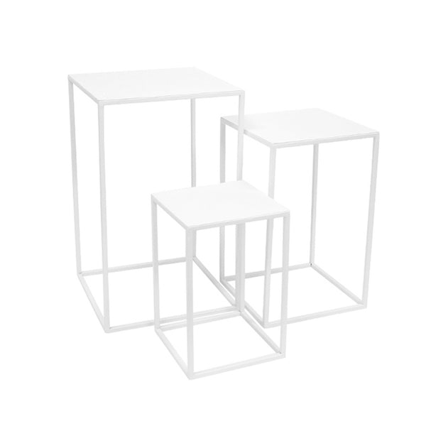 Lennox Nested Tables Set of 3 - White